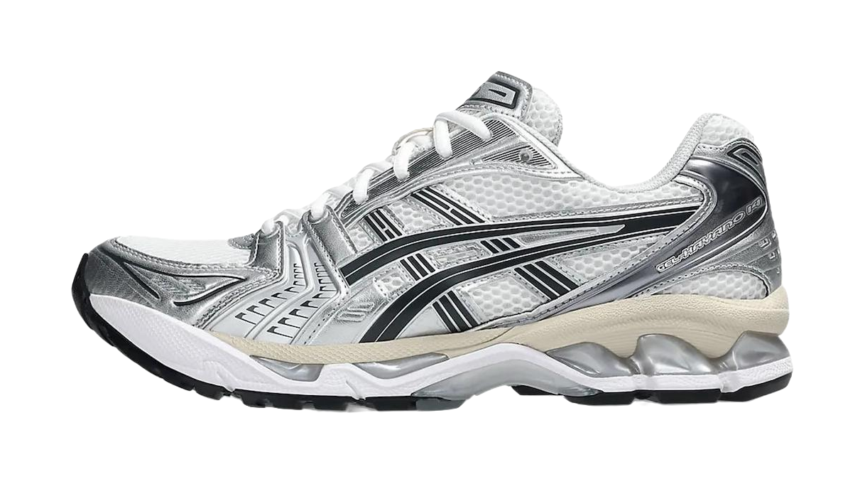 ASICS Gel Kayano 14 Low top GEL Cushioning Gel Casual Running Shoes Unisex Silver White vjkicks