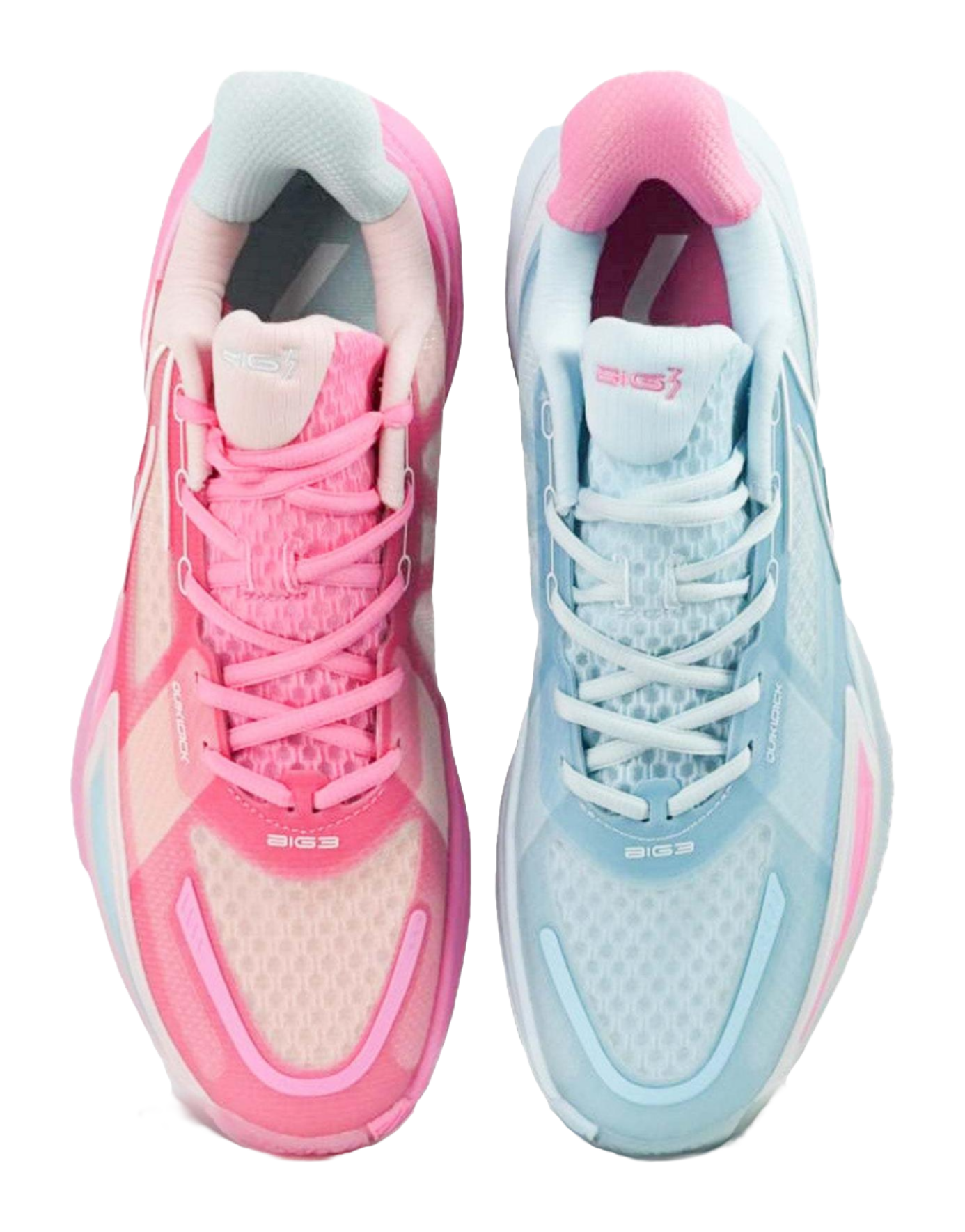 361° Big3 4.0 QUICK Basketball Shoes Unisex Low top Blue/Pink vjkicks
