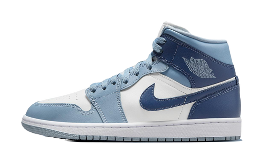 Air Jordan 1 Mid Sail Diffused Blue Womens vjkicks