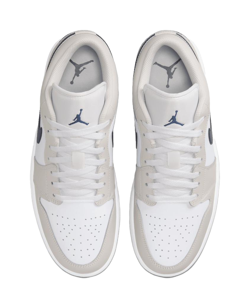 Jordan 1 Low Midnight Navy Neutral Grey vjkicks