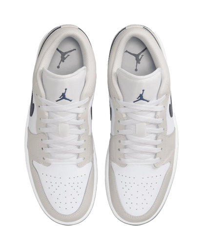 Jordan 1 Low Midnight Navy Neutral Grey vjkicks