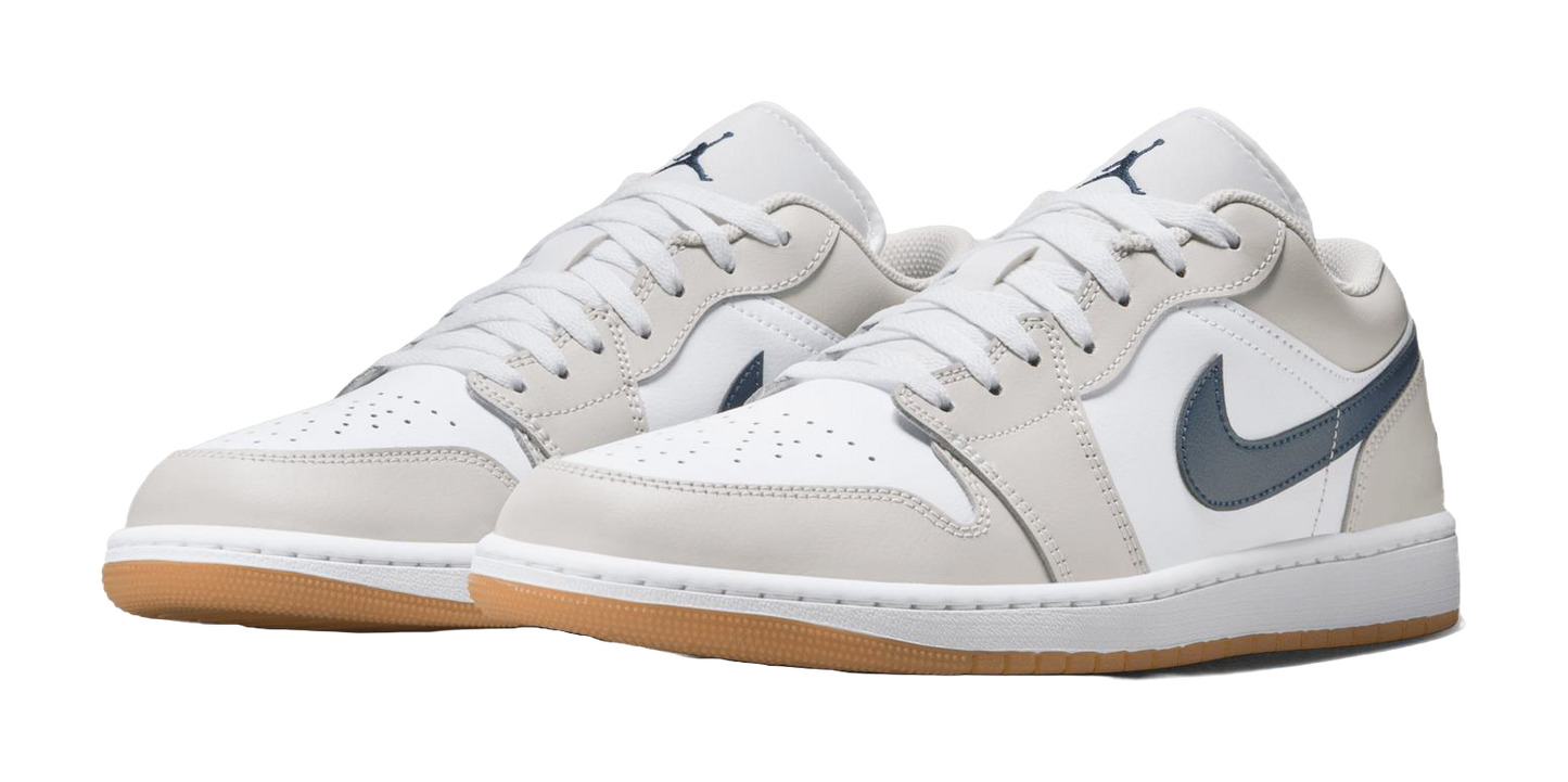 Jordan 1 Low Midnight Navy Neutral Grey vjkicks