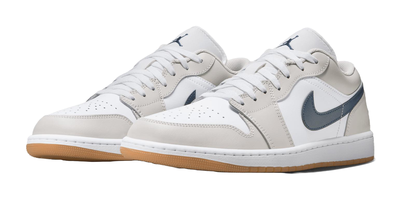 Jordan 1 Low Midnight Navy Neutral Grey vjkicks