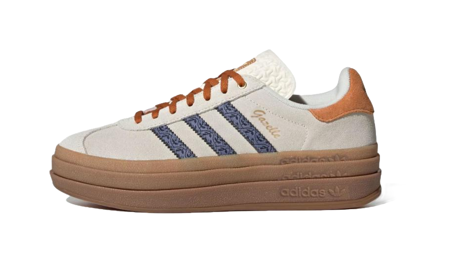 Adidas Womens Gazelle Bold Cream Orb Violet Floral Womens vjkicks