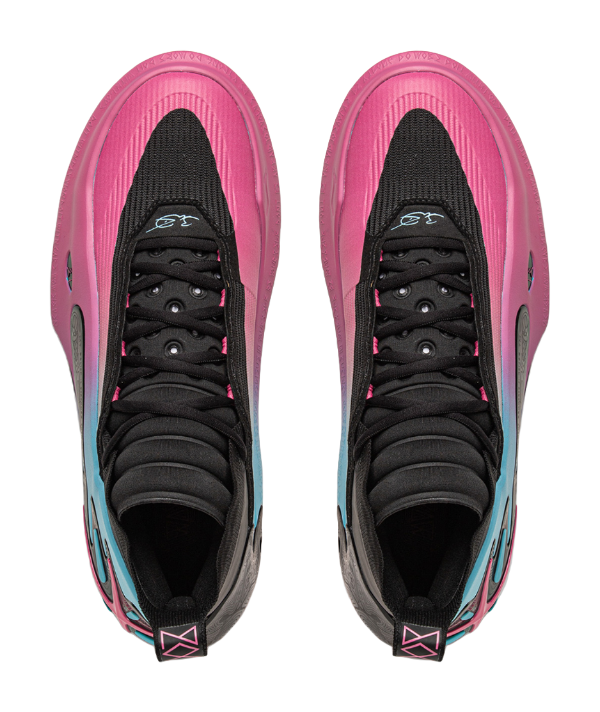 LINING Wow11 Basketball Shoes Mens Mid top Black Pink vjkicks