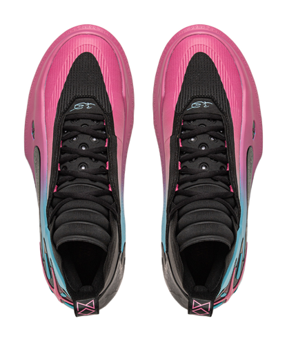 LINING Wow11 Basketball Shoes Mens Mid top Black Pink vjkicks