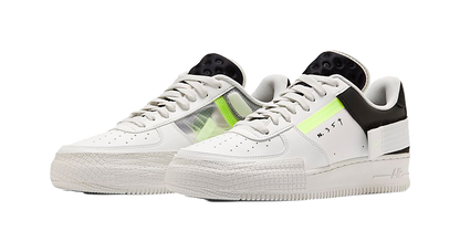 Nike Air Force 1 Type White Barely Volt vjkicks
