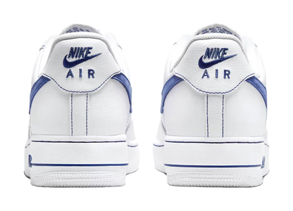 Nike Air Force 1 Low 07 LV8 White Deep Royal Blue vjkicks