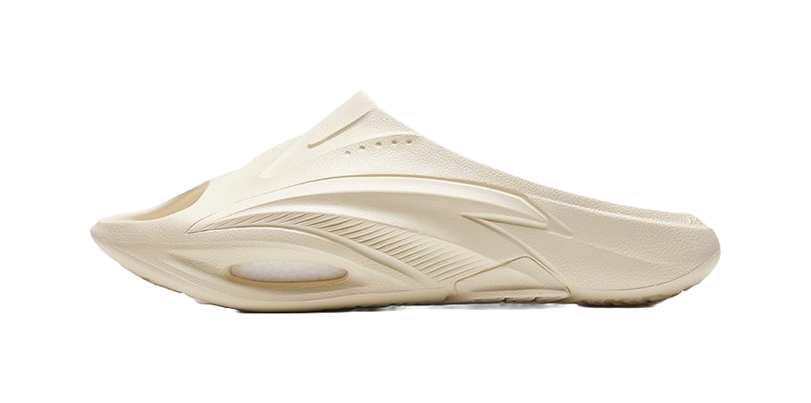 Anta Nitrogen Bubbles Quiet Slide Slippers Mens Beige vjkicks