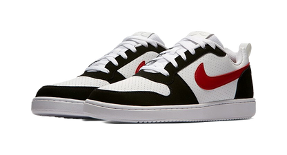 Nike Court Borough Low White Black Red vjkicks