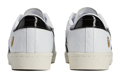 Adidas Bape X Adidas Superstar Vintage White Black vjkicks