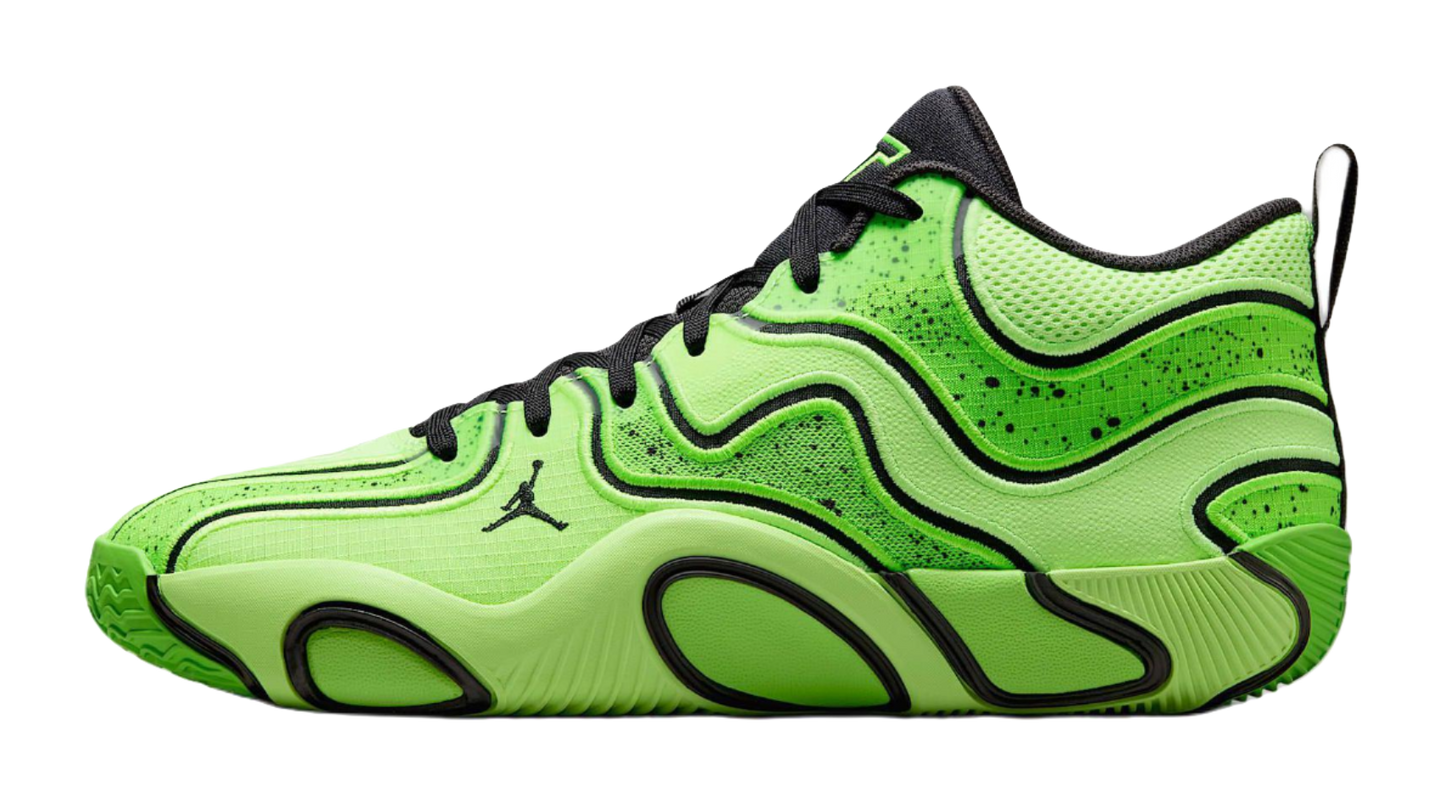 Jordan Tatum 3 Support Lightweight Mid-Top Basketball Shoes Mens Ghostly Green vjkicks