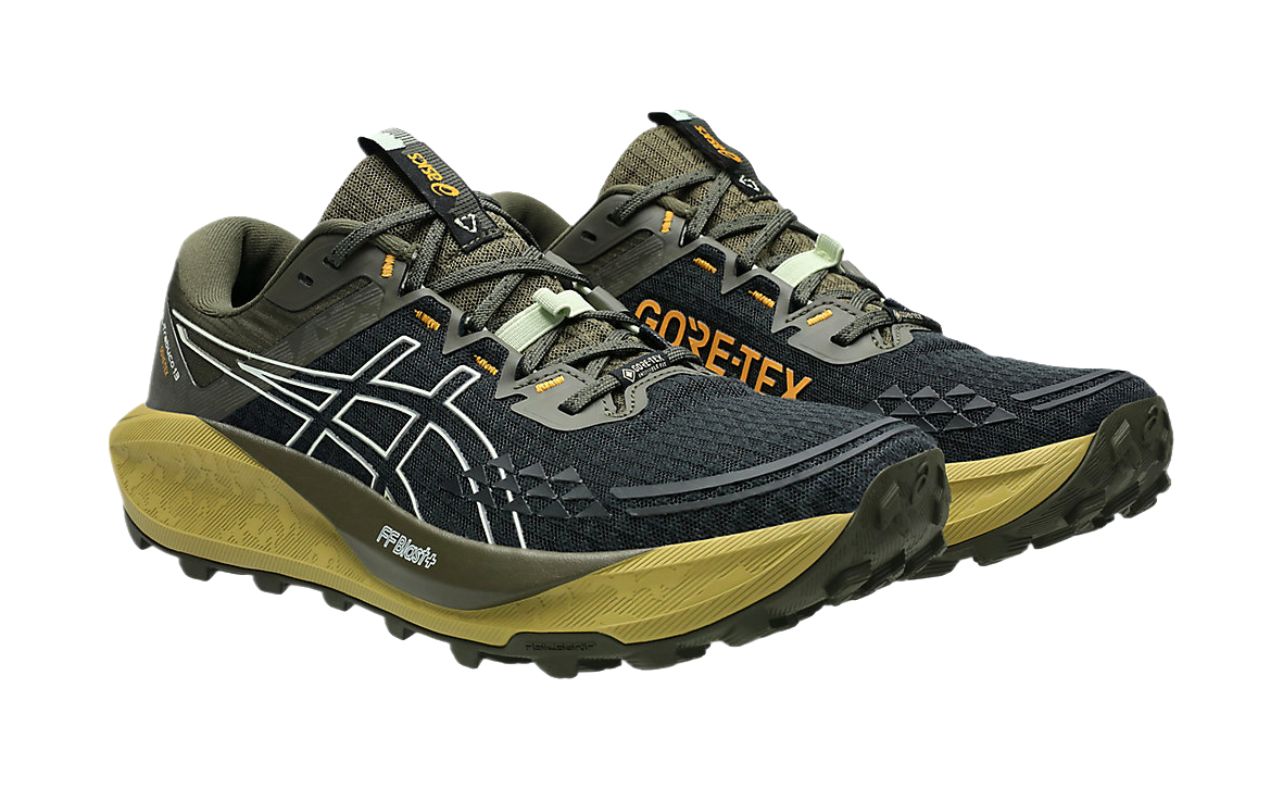 ASICS GEL TRABUCO 13 Abrasion Resistant Low top Running Shoes Mens Black vjkicks