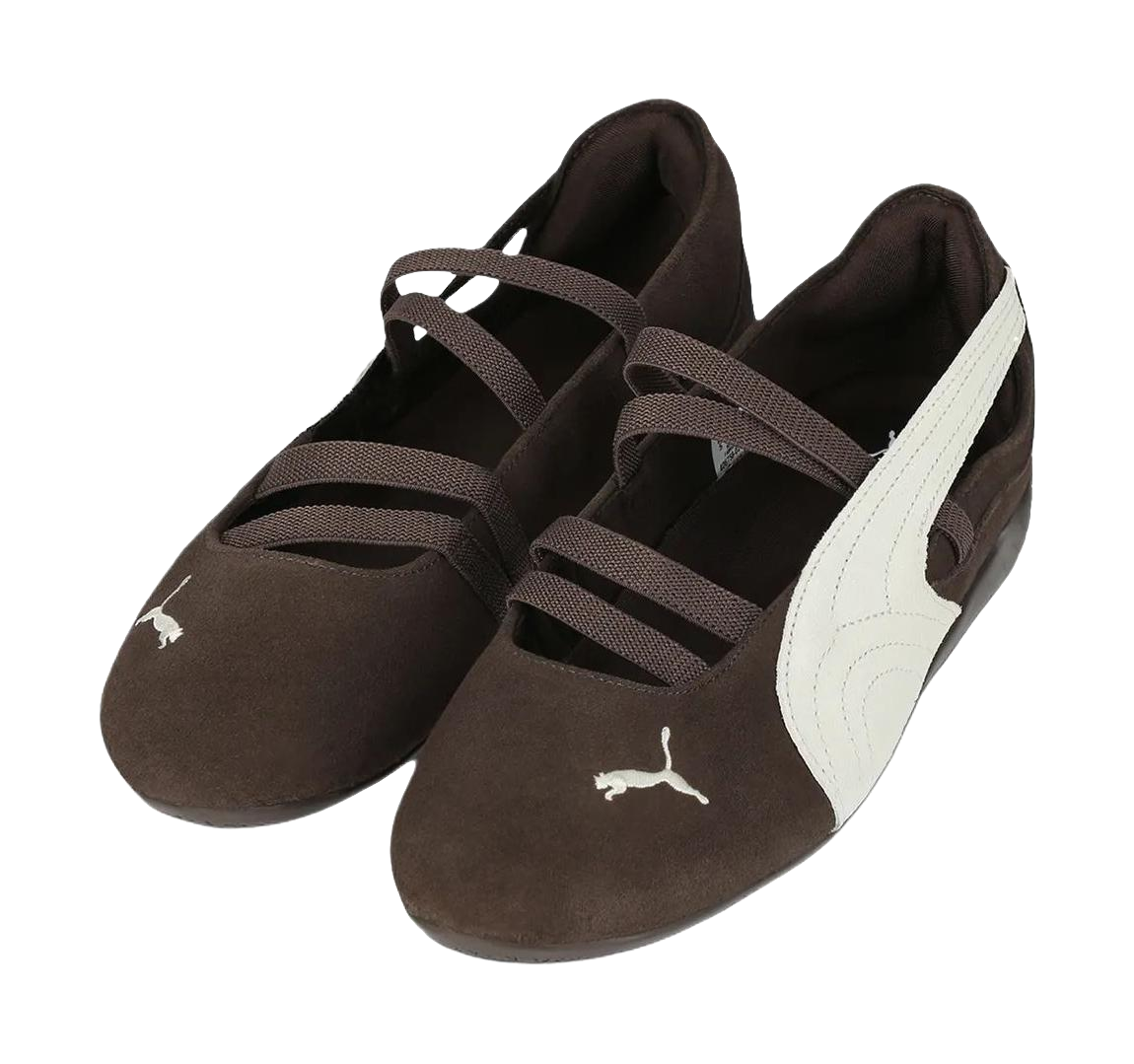 PUMA Speedcat Abrasion Resistant Breathable Support Low top Casual Shoes Womens Brown vjkicks