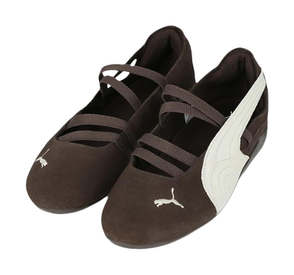 PUMA Speedcat Abrasion Resistant Breathable Support Low top Casual Shoes Womens Brown vjkicks