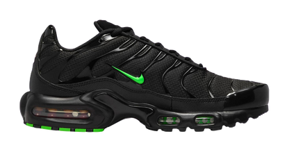 Nike Air Max Plus Abrasion Resistant Low top Training Casual Running Shoes Mens Black Green vjkicks