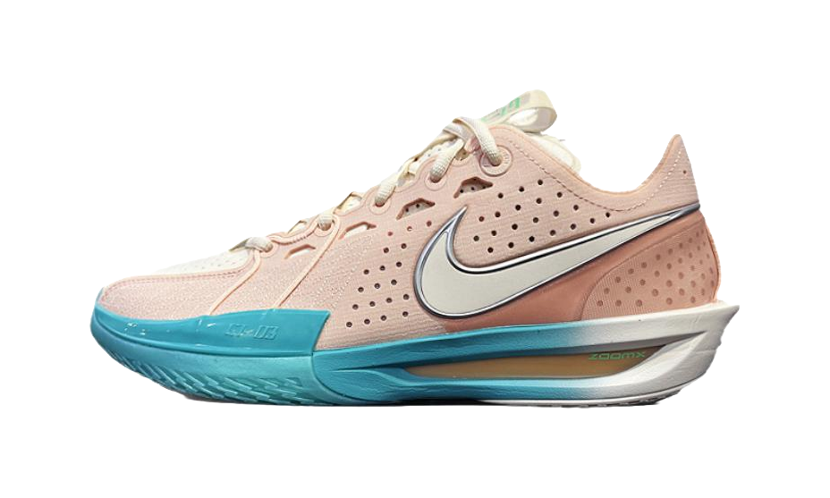 Nike G.T. Cut 3 Anti Slip Wear Resistant Low Top Basketball Shoes Mens Pink Blue vjkicks