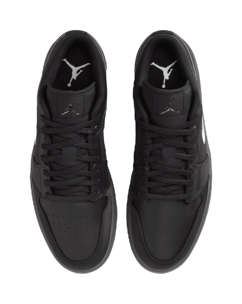Jordan 1 Low Black White Dark Smoke Grey vjkicks