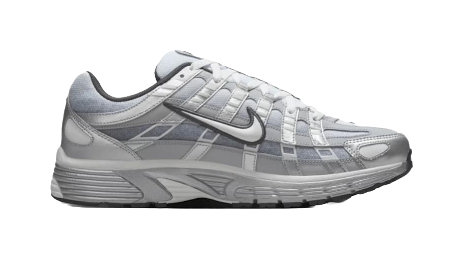 Nike P 6000 Abrasion Resistant Low top Casual Running Shoes Mens Silver Gray vjkicks