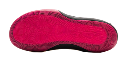 LiNing Wow11 Cushioning Anti-Slip And Wear-Resistant Lightweight Rebound Mid-Top Basketball Shoes Mens Black Red vjkicks