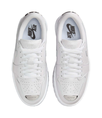 Jordan 1 Brooklyn Low White Metallic Silver Womens vjkicks