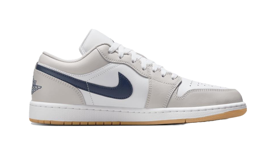 Jordan 1 Low Midnight Navy Neutral Grey vjkicks