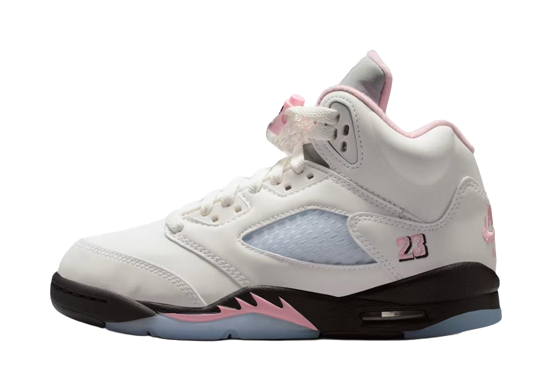 Jordan Air Jordan 5 Low top Childrens Basketball Shoes Pink Teenagers vjkicks