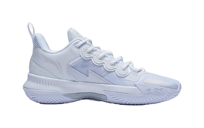 LiNing Son Of Flash Abrasion Resistant Breathable Low top Basketball Shoes Mens White vjkicks