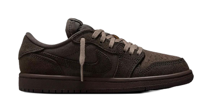 Jordan Jordan 1 Anti-Slip Wear-Resistant Low-Top Childrens Basketball Shoes Dark Brown Children Aged 3-7 Years Old vjkicks