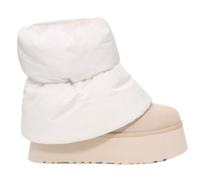 UGG Classic Mini Dipper Puffer Boot White Ceramic Womens vjkicks