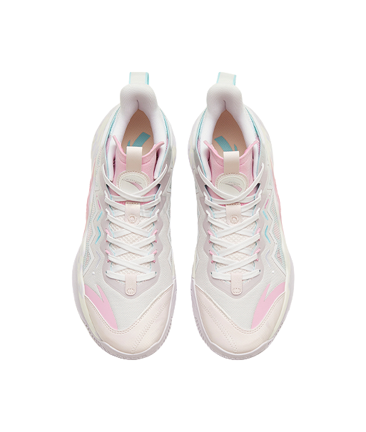 ANTA Magic Cement Bubble Outfield Basketball Shoes White Pink vjkicks