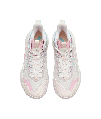 ANTA Magic Cement Bubble Outfield Basketball Shoes White Pink vjkicks