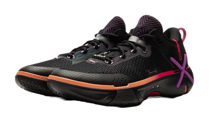 LiNing Wode Phantom 6 Cushioning Anti-Slip And Wear-Resistant Lightweight Rebound Low-Top Basketball Shoes Mens Black vjkicks