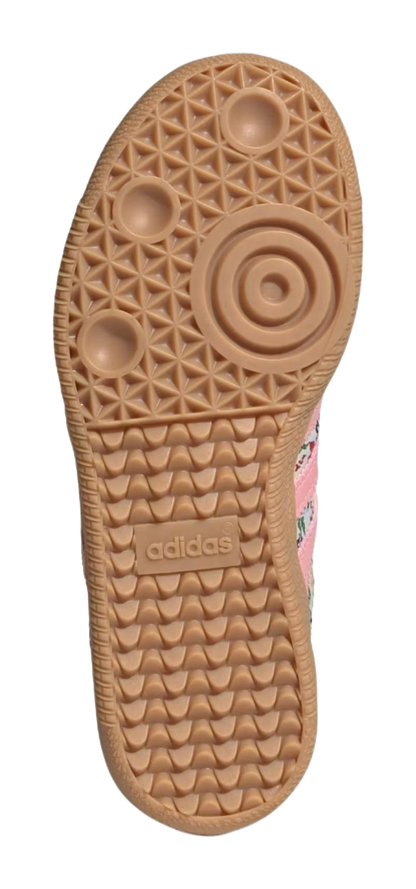 Liberty London x Adidas Originals SAMBA OG Anti Slip Wear Resistant Low Top Skateboard Shoes Beige/Pink Kids vjkicks