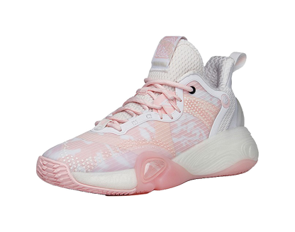 Anta Bubble Bomb Performance Basketball Shoes Womens Pink White vjkicks