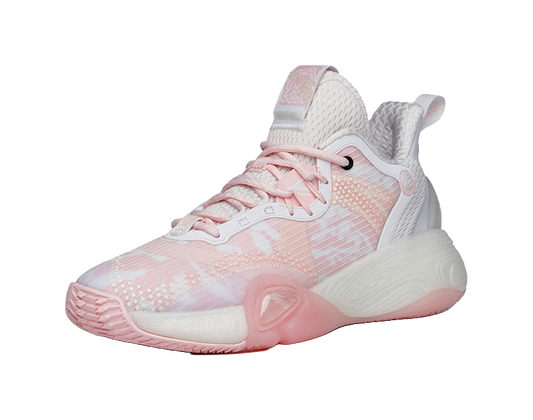 Anta Bubble Bomb Performance Basketball Shoes Womens Pink White vjkicks
