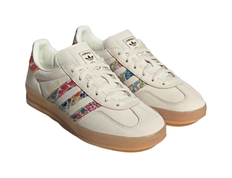 Adidas Liberty London X Adidas Womens Gazelle Indoor Floral Embroidery Off White Womens vjkicks