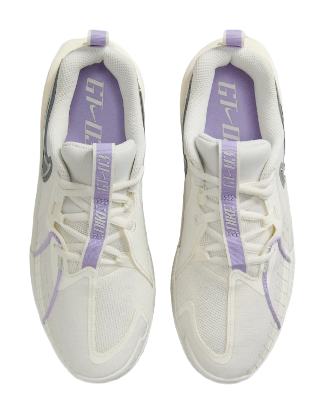 Nike G.T. Cut 3 Shock Absorbers With Slip Resistant Features Low Top Childrens Basketball Shoes Light Gray Kids vjkicks