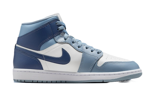 Air Jordan 1 Mid Sail Diffused Blue Womens vjkicks