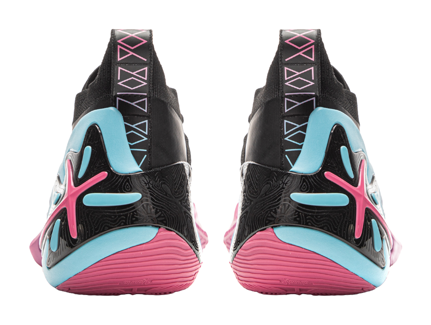 LINING Wow11 Basketball Shoes Mens Mid top Black Pink vjkicks