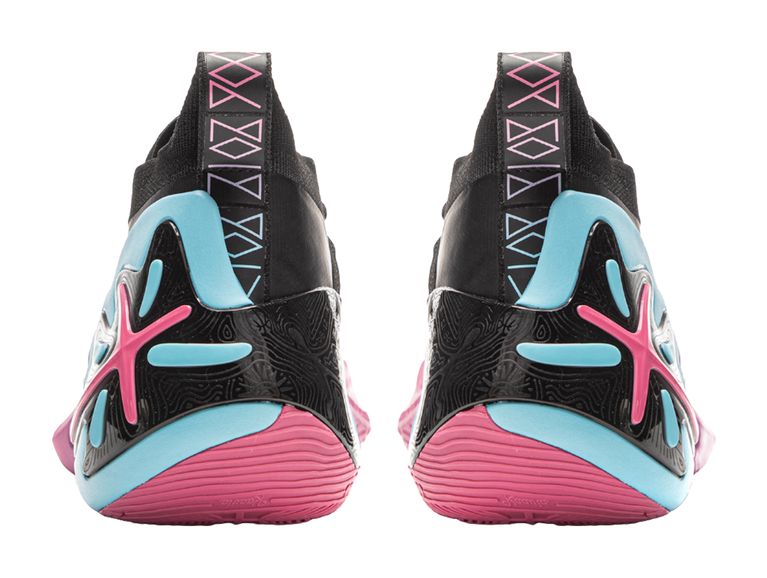 LINING Wow11 Basketball Shoes Mens Mid top Black Pink vjkicks