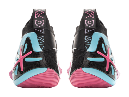 LINING Wow11 Basketball Shoes Mens Mid top Black Pink vjkicks