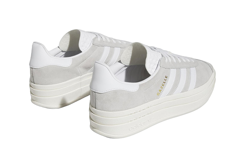 Adidas Womens Gazelle Bold Grey White Womens vjkicks