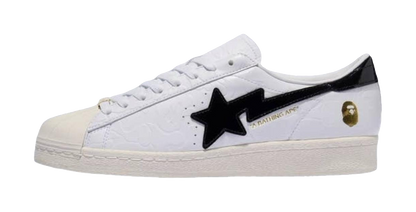 Adidas Bape X Adidas Superstar Vintage White Black vjkicks