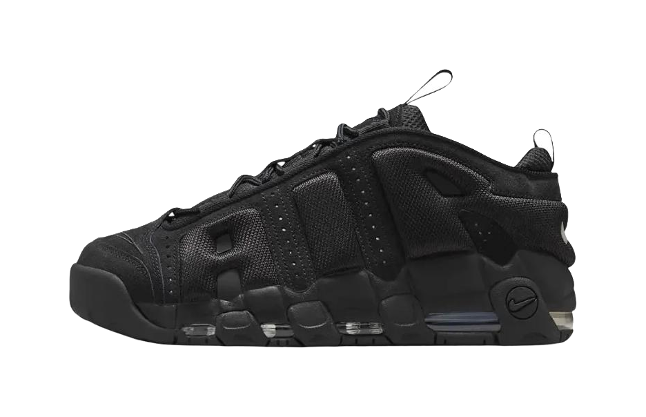 Nike Air More Uptempo Low top Vintage Basketball Shoes Unisex Black vjkicks