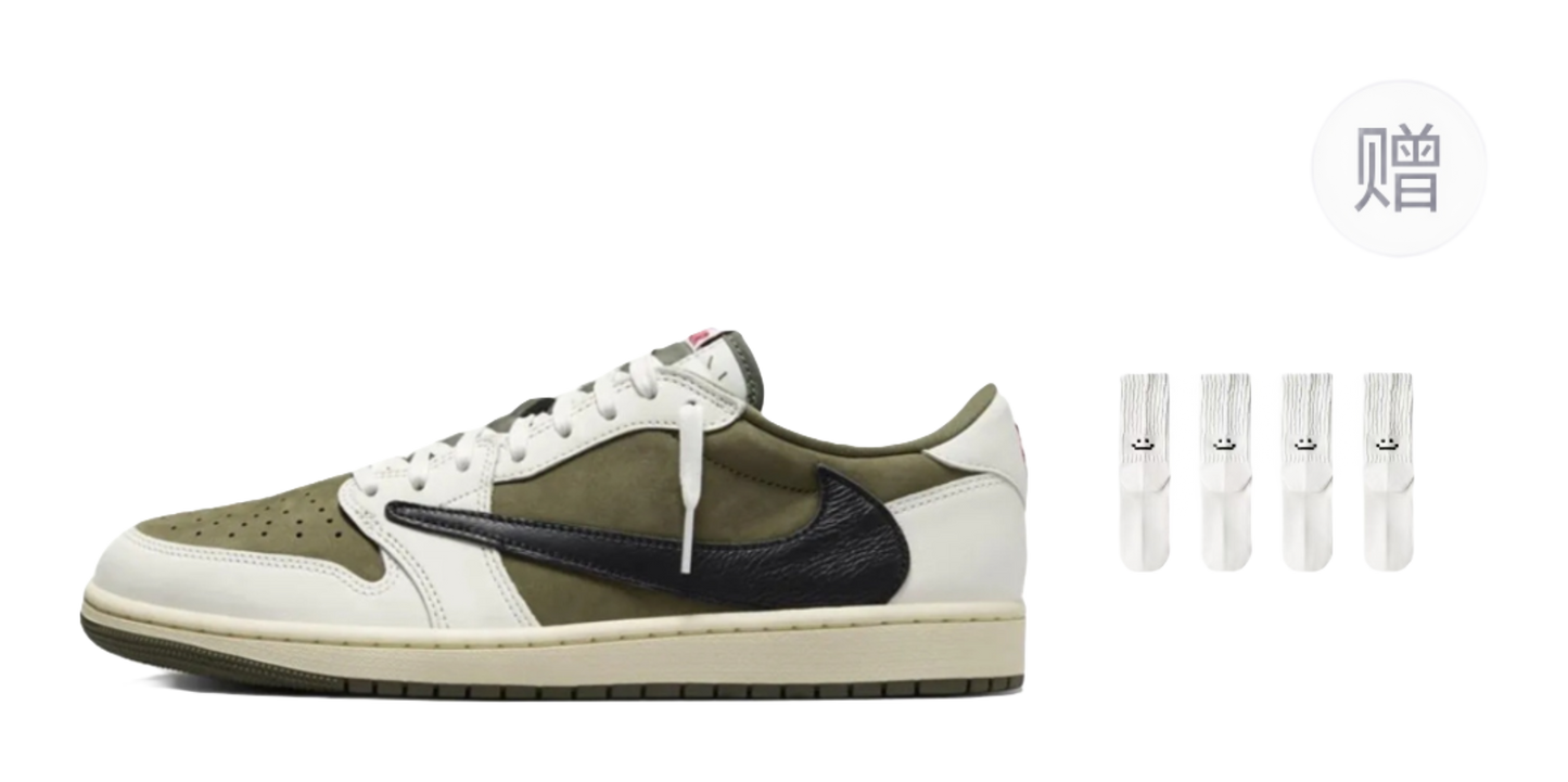 Jordan 1 Retro Low Og Sp Travis Scott Medium Olive vjkicks