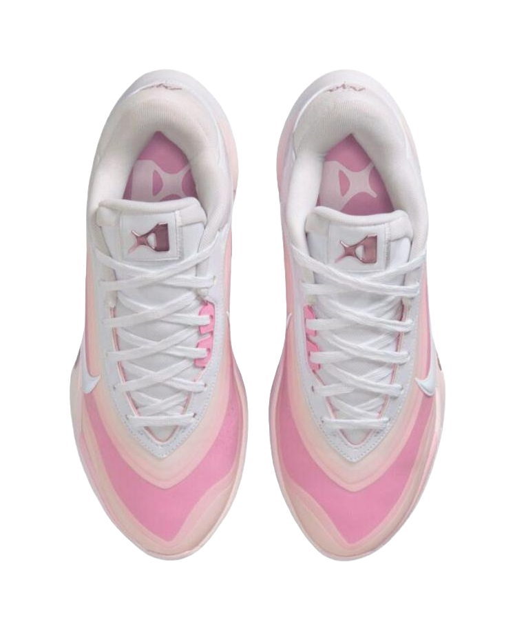 Nike AOne Breathable Traction Basketball Shoes Unisex Pink White vjkicks