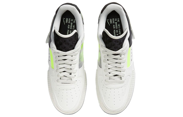 Nike Air Force 1 Type White Barely Volt vjkicks