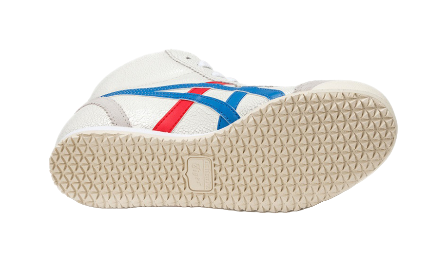 Onitsuka Tiger Mexico Mid Runner White Blue Red vjkicks