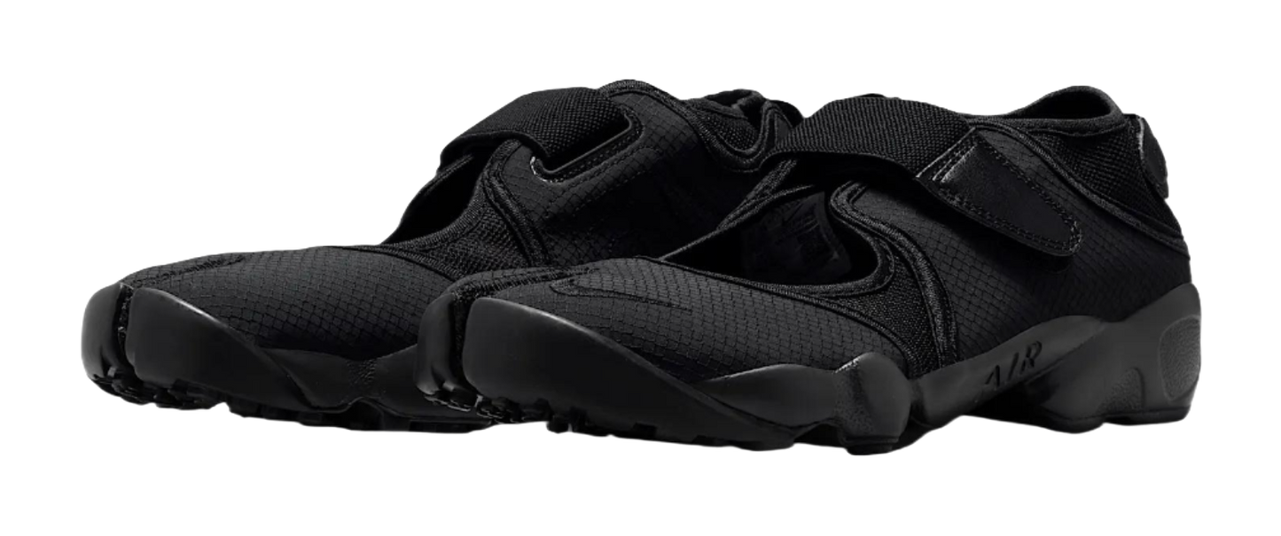 Nike Air Rift Breathable And Lightweight Low Top Running Shoes Womens Black vjkicks